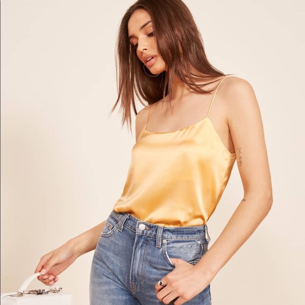 Reformation silk Gigi cami